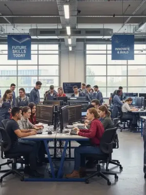 Students learning high-demand vocational skills for the future workforce