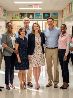 Public service educators smiling, hopeful about federal loan forgiveness programs.