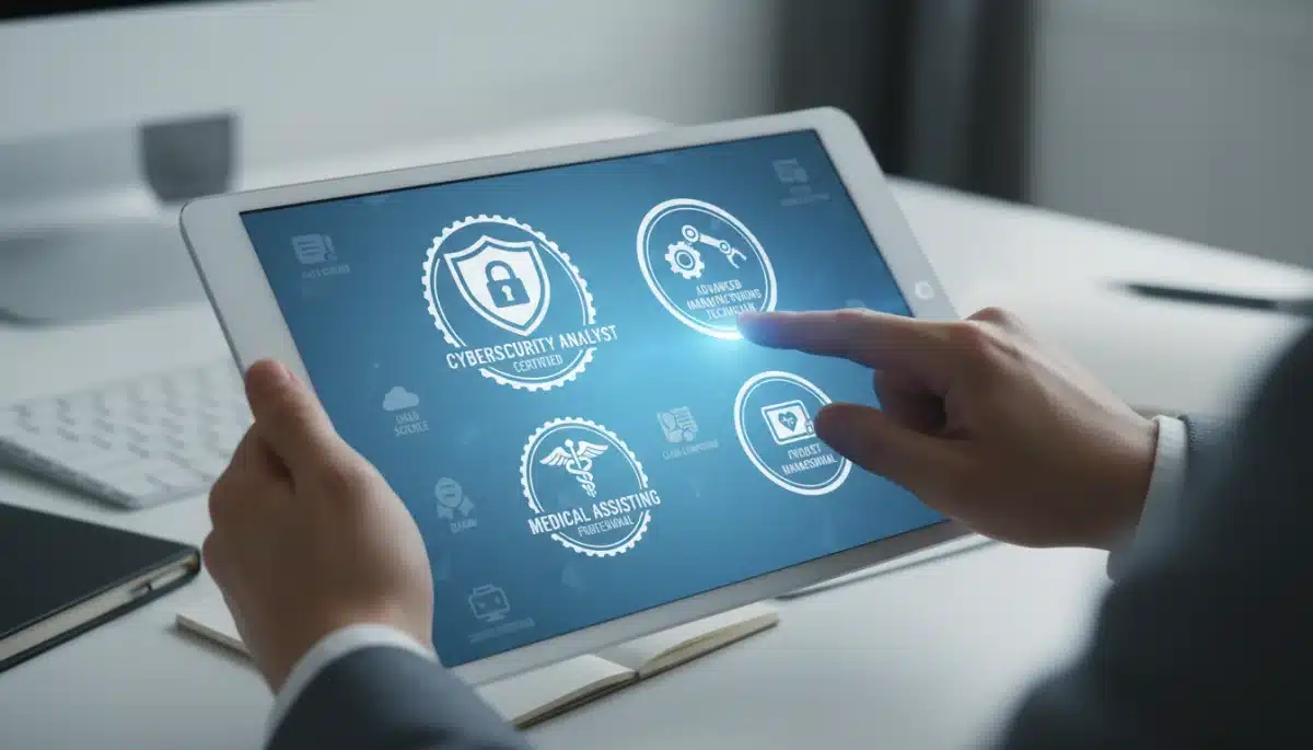 Digital certifications for in-demand vocational skills