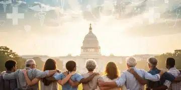 Diverse Americans reflecting on healthcare reform bill 2026 impact