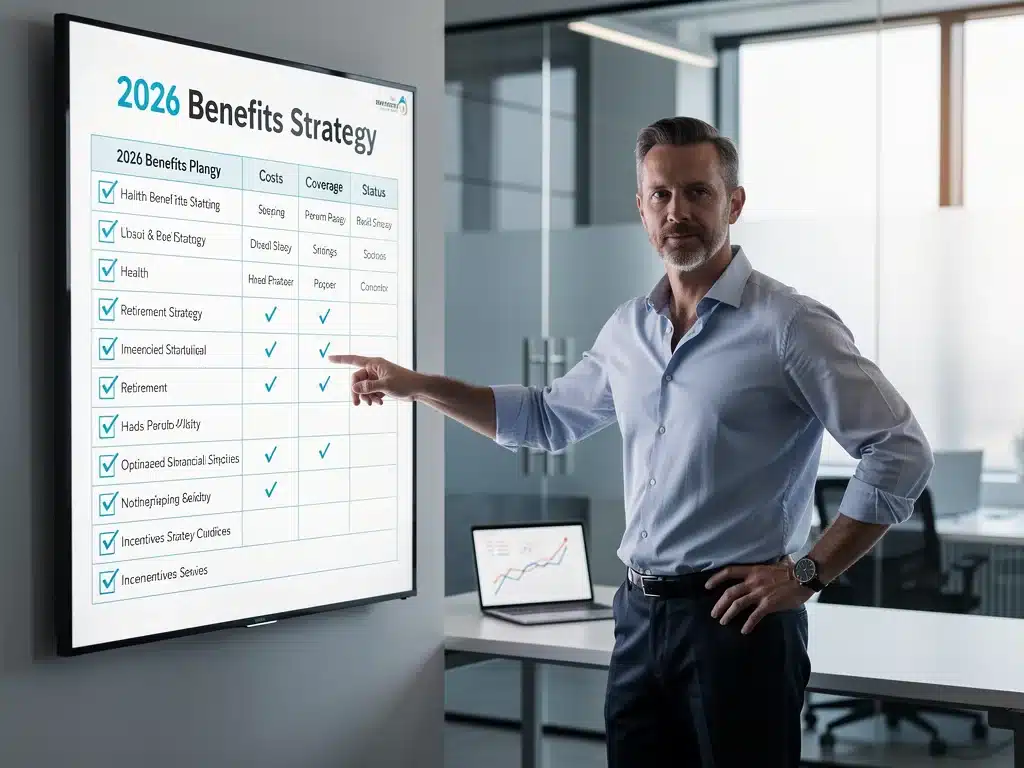 Person confidently reviewing benefits checklist
