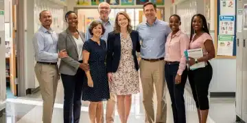 Public service educators smiling, hopeful about federal loan forgiveness programs.