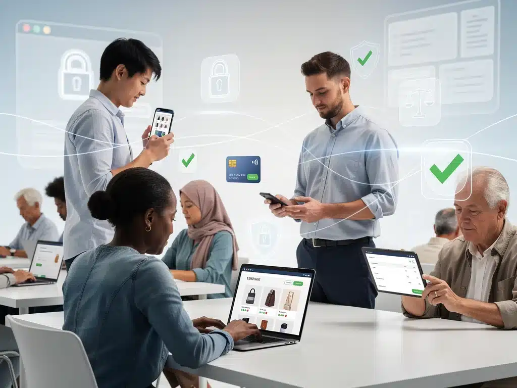 Consumers engaging in secure online shopping under new federal laws